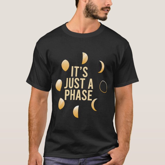 Moon Phases Astronomy Astronomer Spiritual Psychic T-Shirt (Front)