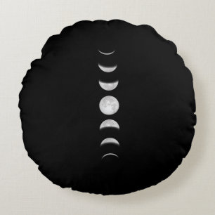 Moon Phases Cool Astronomy Round Cushion