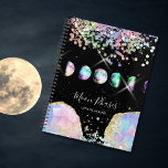 Moon Phases Crystal Gem Healing Holograph Business Planner<br><div class="desc">Moon Phases Celestial Crystal Gem Holograph Mystical Witchy Opal Business Card</div>