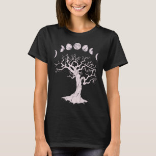 Moon Phases Gothic Tree T-Shirt