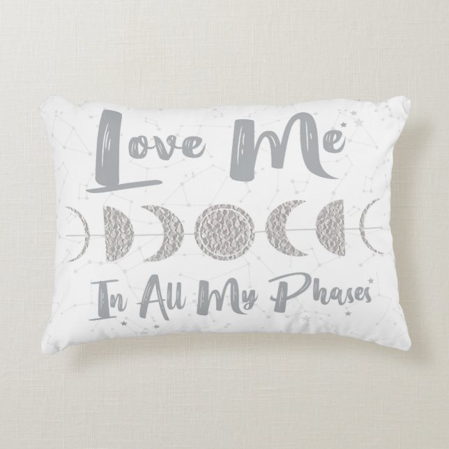 Moon Phases Love Decorative Cushion (Front)