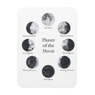 Moon Phases Lunar Cycle Magnet