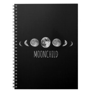 Moon Phases * Moonchild Spiral Notebook