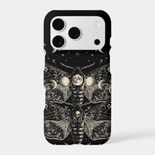 Moon Phases Moth Phone Case — Death's-Head Moth &