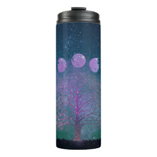 Moon Phases Thermal Tumbler