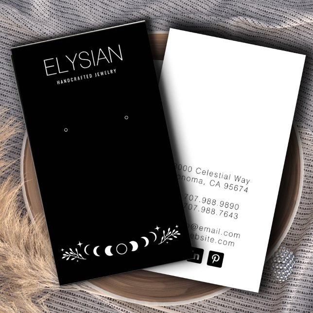 Moon Phases Zodiac Earring Jewellery Display Cards (Creator Uploaded)