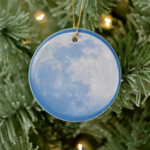 Moon Photo Ceramic Tree Decoration