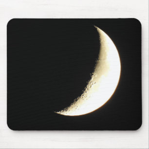 Moon Photo Close up of Craters Mouse Pad