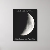 Moon Photography and Romantic Quote  