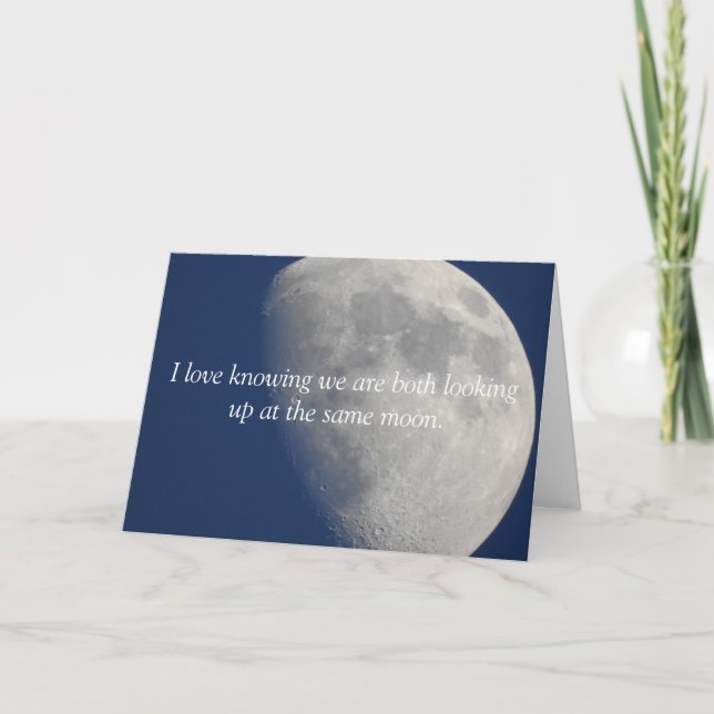  Moon Photography, Romantic Missing You   Card (Front)