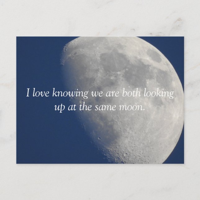  Moon Photography, Romantic Missing You Postcard (Front)