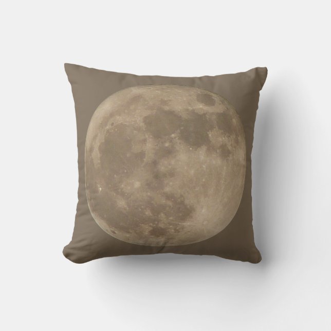 Moon Pillow Full Moon Throw Pillow Personalised (Front)