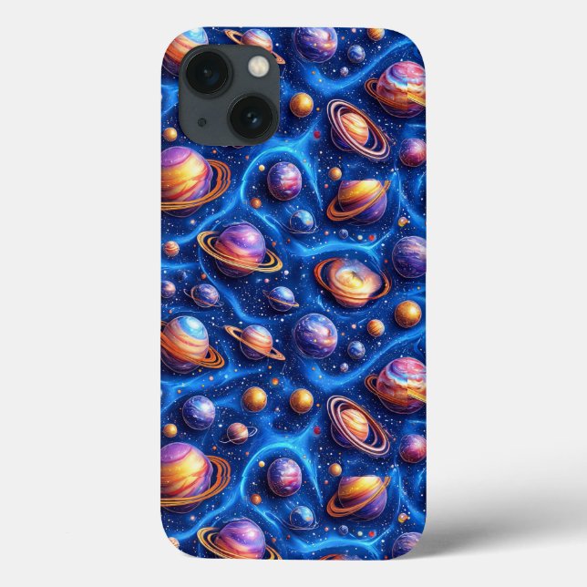 Moon planets galaxy Case-Mate iPhone case (Back)