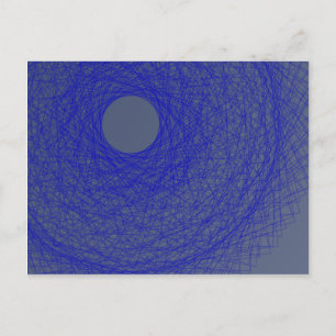 moon please forget to fall down to the blue ocean postcard