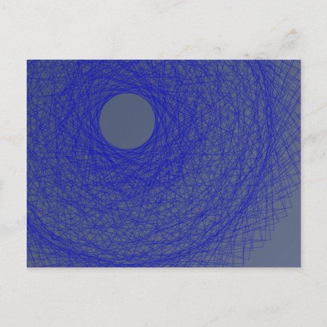 moon please forget to fall down to the blue ocean postcard (Front)