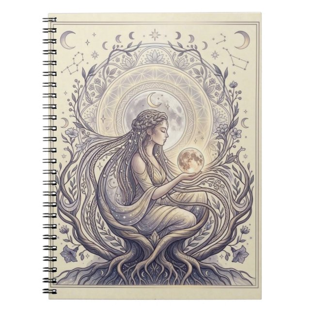 Moon Priestess Goddess Notebook (Front)