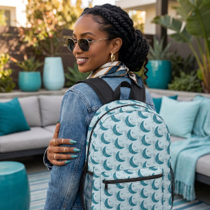 Moon Printed Backpack