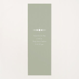 Moon Quote - Celestial Green Yoga Mat