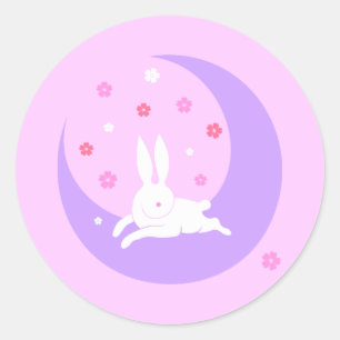 Moon rabbit stickers
