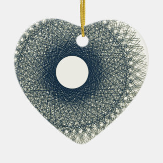moon radiating black light abstract art ceramic tree decoration
