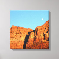 Moon, Red Rocks at Sunset Fine Art Southwest