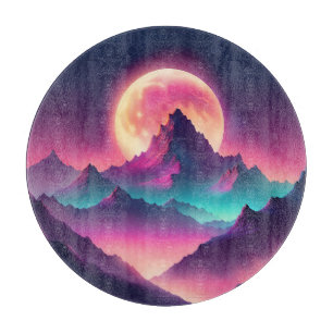 moon rising cutting board
