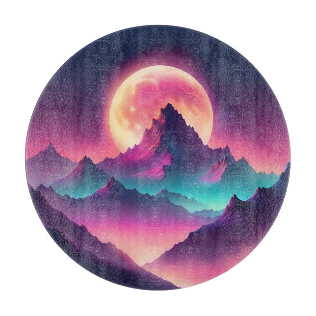 moon rising cutting board (Front)
