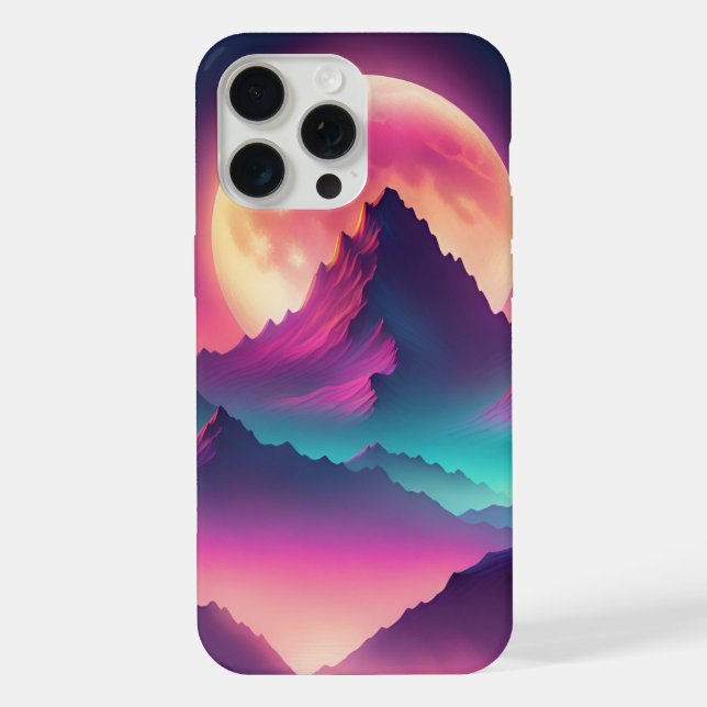 moon rising iPhone case (Back)