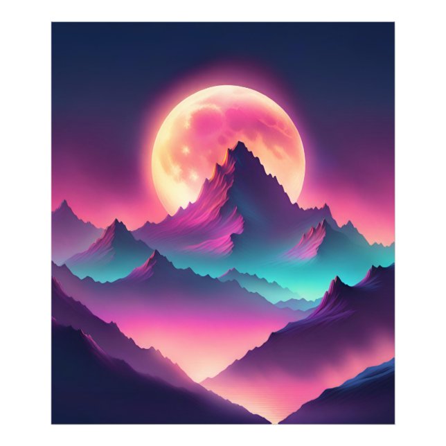 moon rising photo print (Front)