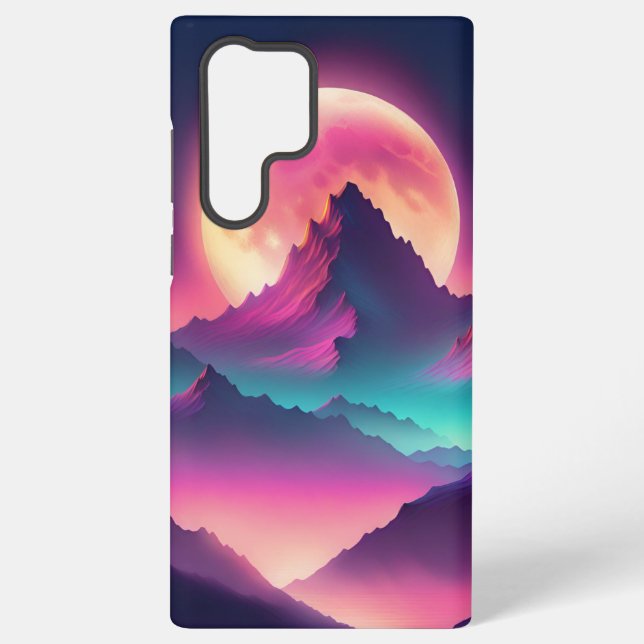 moon rising samsung galaxy s22 ultra case (Back)