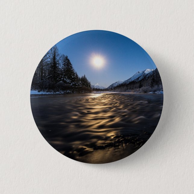 Moon River 6 Cm Round Badge (Front)