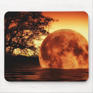 Moon River Falling Mouse Pad
