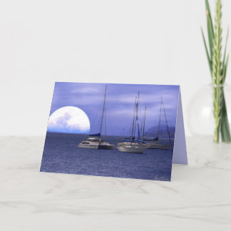 Moon River Father's Day Card with Verse