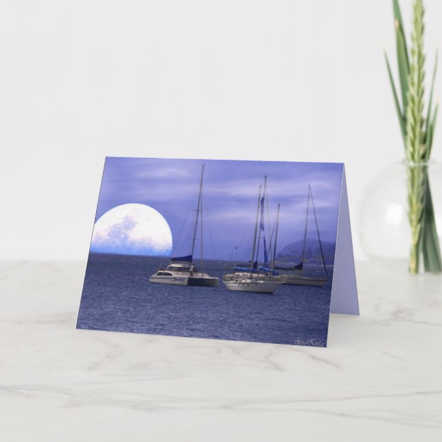 Moon River Father's Day Card with Verse (Front)