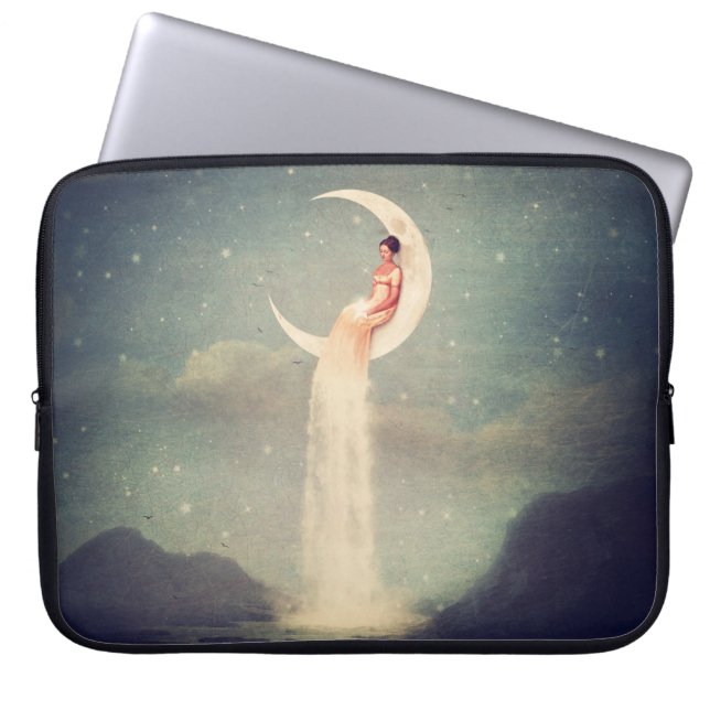 Moon River Lady Laptop Sleeve (Front)
