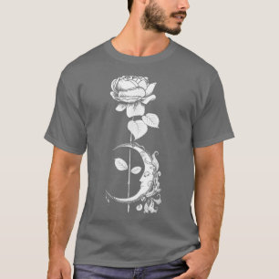 Moon Rose - Gothic Witch Witchcraft Occult Pagan T T-Shirt