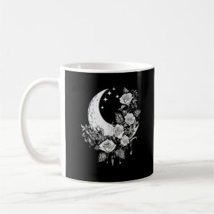 Moon Roses - Romantic Goth - Whimsigoth Witchy Wit Coffee Mug