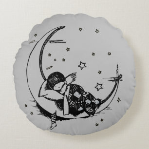 Moon Round Cushion