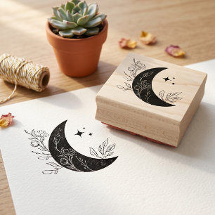 Moon Rubber Stamp