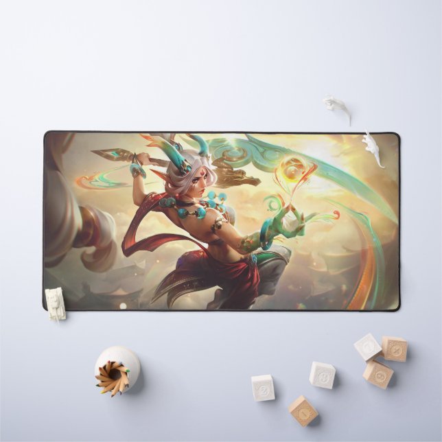 Moon Scorn Gaming Desk Mat | Lunar Queen Mousepad (Kids Table)