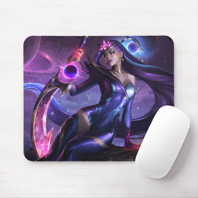 Moon Scorn Gaming Mousepad | Night Warrior theme (With Mouse)