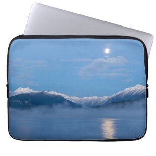 Moon Setting Seabeck, Washington Laptop Sleeve