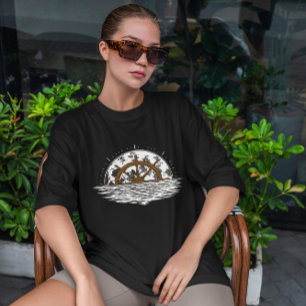 Moon Ship Steering Wheel  T-Shirt