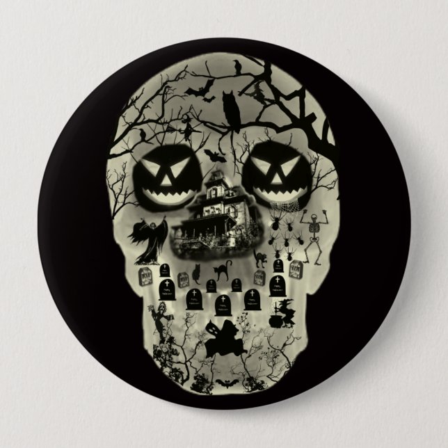 Moon Skull Button (Front)