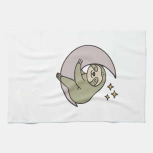 Moon Sloth Classic T-Shirt Tea Towel