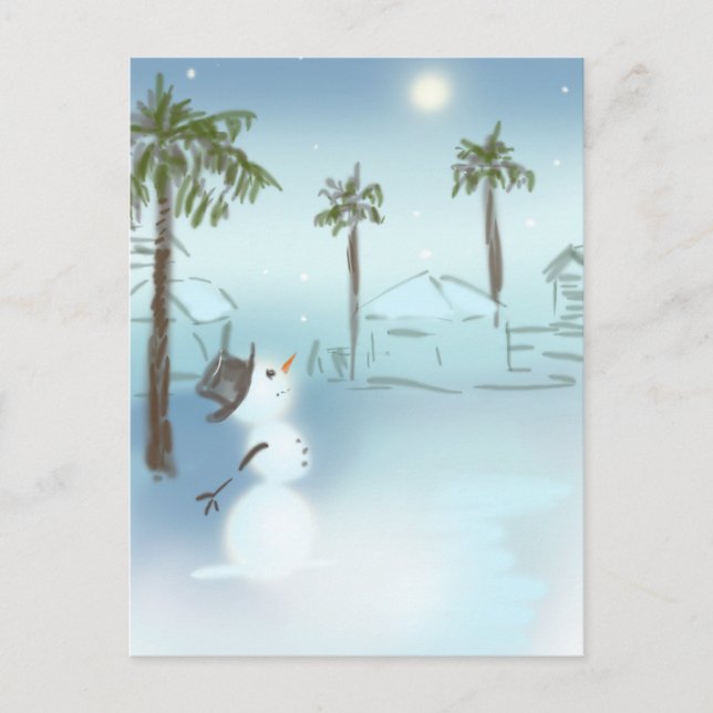 Moon Snow Postcard (Front)