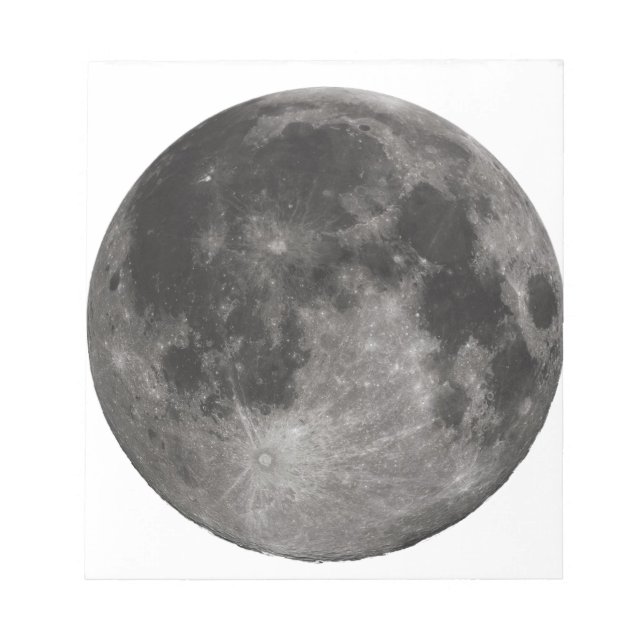 Moon Space Office Party Shower Peace Love Art Notepad (Front)