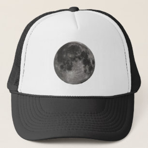 Moon Space Office Party Shower Peace Love Art Trucker Hat