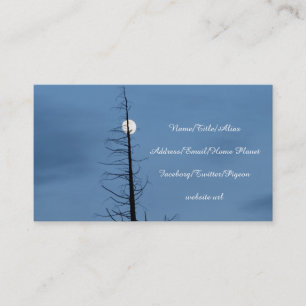 Moon Speared By Tree Business Card