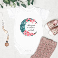 Moon Spring Flower Baby Nursery Poster